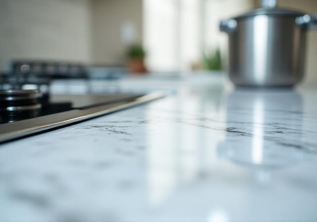Limpieza profunda de cocina moderna y desinfectada